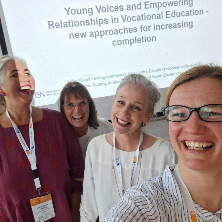 USN  presented the communication Young Voices and Empowering Relationships: an answer to Increasing Completion at Vocational Education? in ECER 2024